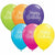 Burton and Burton BALLOONS Helium Filled Happy Birthday Classy Script Mixed Assortment Latex Balloon 1ct, 11"
