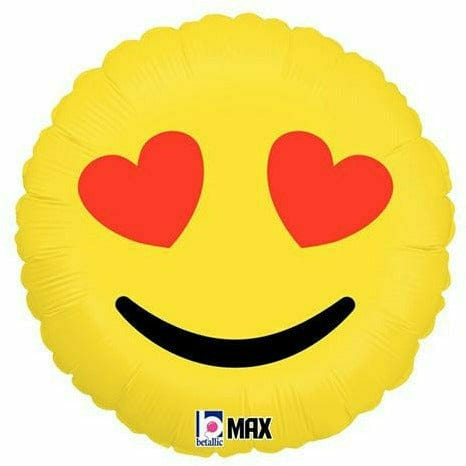 Burton and Burton BALLOONS J01 Emoji Love 18&quot; Mylar Balloon