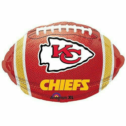 Burton and Burton BALLOONS J4 NFL Kansas City Chiefs Football 17&quot; Mylar Balloon