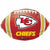 Burton and Burton BALLOONS J4 NFL Kansas City Chiefs Football 17" Mylar Balloon
