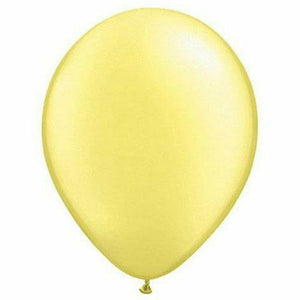 Burton and Burton BALLOONS Lemon / Helium Filled Pearl Latex Balloon 1ct, 11"