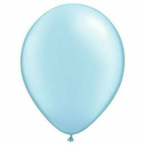 Burton and Burton BALLOONS Light Blue / Helium Filled Pearl Latex Balloon 1ct, 11"