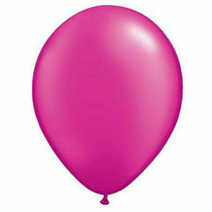 Burton and Burton BALLOONS Magenta / Helium Filled Pearl Latex Balloon 1ct, 11"