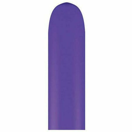 Burton and Burton BALLOONS Purple Violet 260Q 2" x 60" Latex Balloons