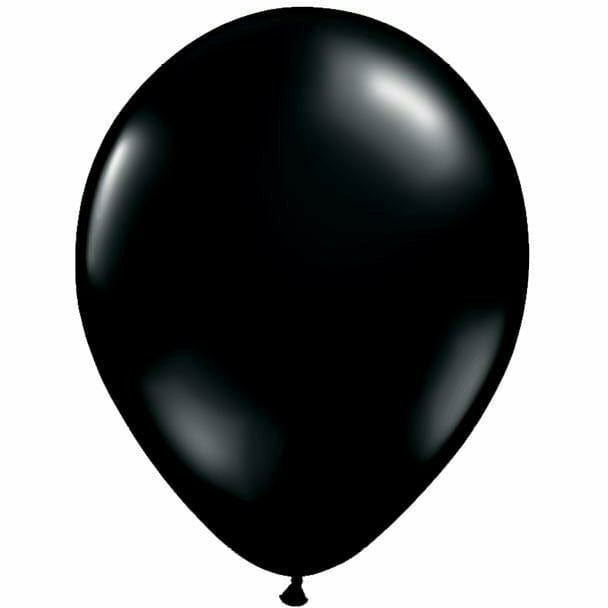 Burton and Burton BALLOONS Qualatex 5&quot; Black Balloon Bag - 100 Count