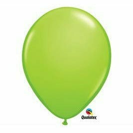Burton and Burton BALLOONS Qualatex 5" Lime Green Balloon Bag - 100 Count