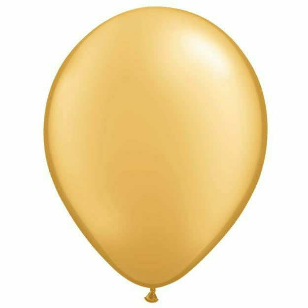 Burton and Burton BALLOONS Qualatex 5" Pearl Gold Balloon Bag