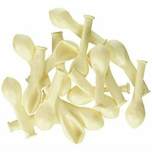 Burton and Burton BALLOONS Qualatex 5" Pearl White Balloon Bag - 100 Count