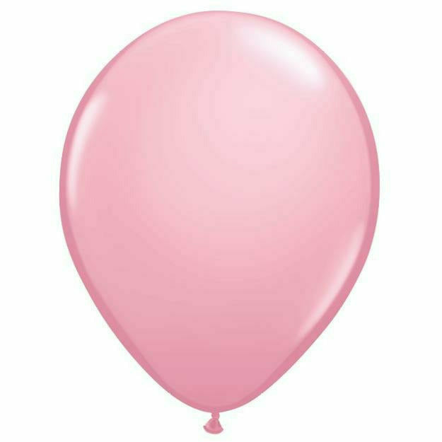 Burton and Burton BALLOONS Qualatex 5&quot; Pink Balloon Bag - 100 Count