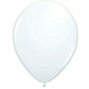 Burton and Burton BALLOONS Qualatex 5" White Balloon Bag - 100 Count