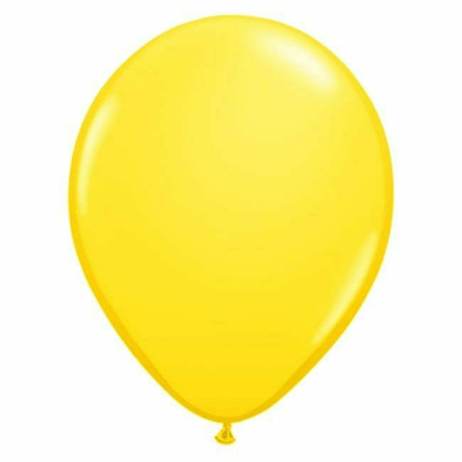 Burton and Burton BALLOONS Qualatex 5" Yellow Balloon Bag - 100 Count