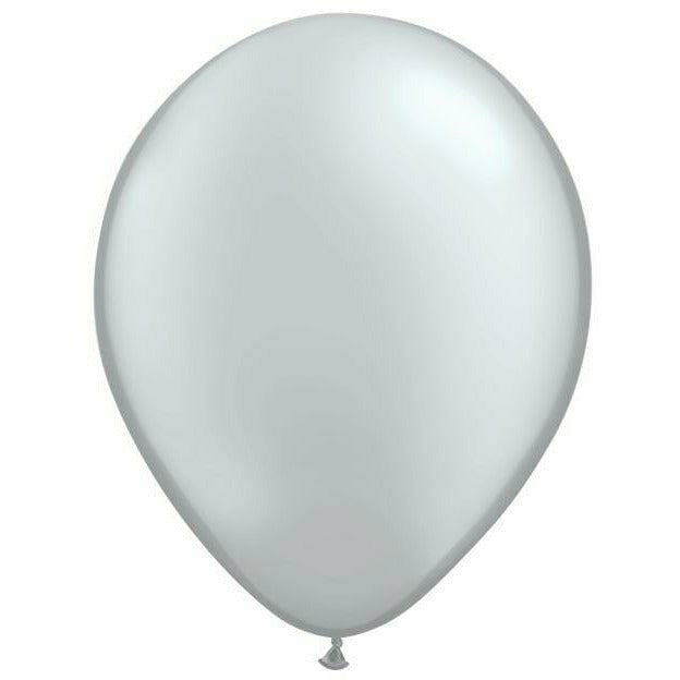 Burton and Burton BALLOONS Qualatex Pearl Silver Balloon Bag