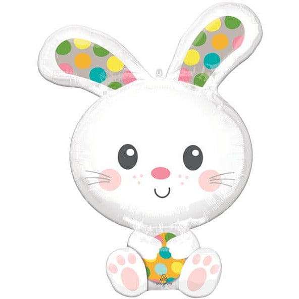 Burton and Burton BALLOONS Spotted Bunny Shape 29&quot; Mylar Balloon