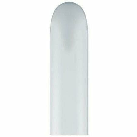 Burton and Burton BALLOONS White 260Q 2&quot; x 60&quot; Latex Balloons