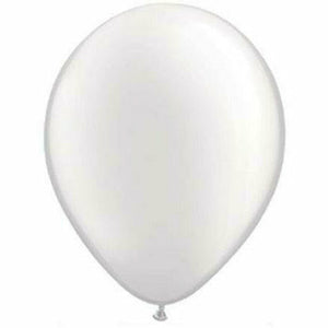 Burton and Burton BALLOONS White / Helium Filled Pearl Latex Balloon 1ct, 11"