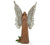 Burton and Burton BOUTIQUE BROWN RESIN ANGEL WITH TIN WINGS