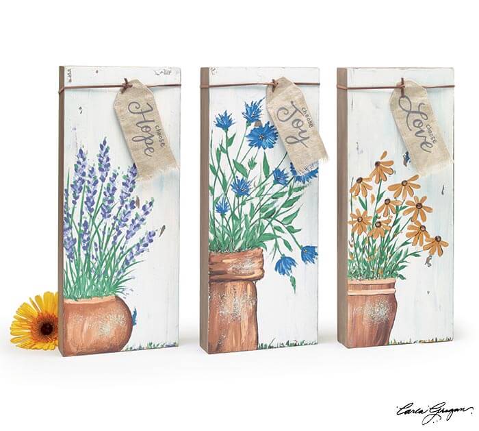 Burton and Burton BOUTIQUE Choose Joy WILDFLOWER WALL HANGING