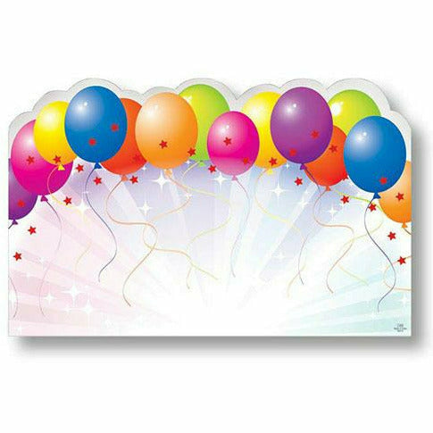 Burton and Burton GIFT WRAP Balloons Rainbow Card