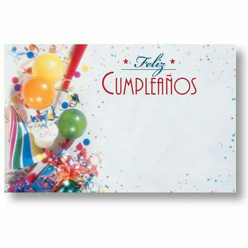 Burton and Burton GIFT WRAP Feliz Cumpleanos Happy Birthday Card