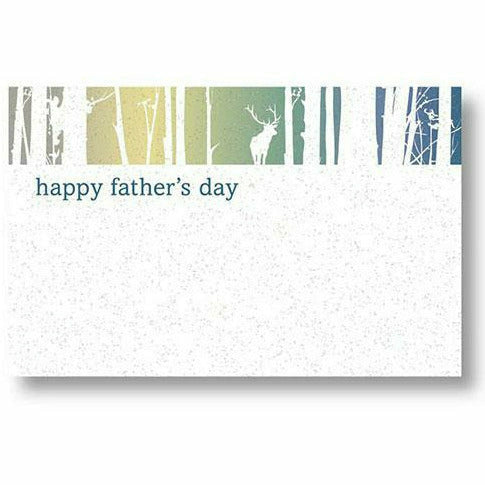 Burton and Burton GIFT WRAP Happy Father's Day Deer in Woods Card