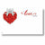 Burton and Burton GIFT WRAP I Love You Red Rose Heart Card