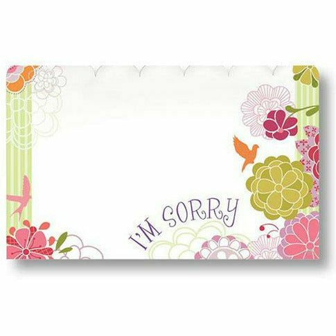 Burton and Burton GIFT WRAP I&#39;m Sorry Flowers Card