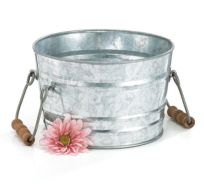 Burton and Burton HOLIDAY: CHRISTMAS GALVANIZED TIN WASH TUB WITH HANDLES