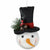 Burton and Burton HOLIDAY: CHRISTMAS SNOWMAN HEAD ORNAMENT WITH BLACK TOP HAT