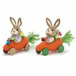 Burton and Burton HOLIDAY: EASTER Boy BUNNY IN CARROT CAR