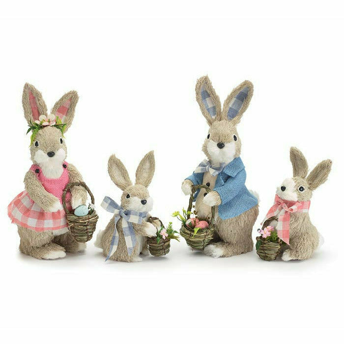 Burton and Burton HOLIDAY: EASTER Decorative Bunny Family with Baskets