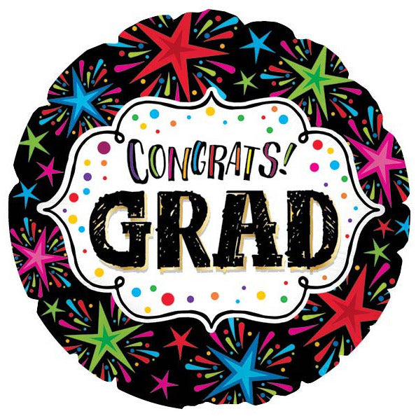 Burton and Burton HOLIDAY: GRADUATION 17&quot; CONGRATS GRAD BURST BALLOON