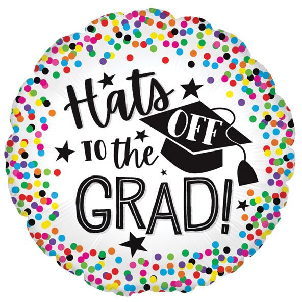 Burton and Burton HOLIDAY: GRADUATION 17&quot; HATS OFF TO THE GRAD FOIL BALLOON