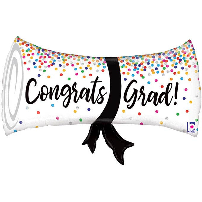 Burton and Burton HOLIDAY: GRADUATION 31&quot; CONGRATS GRAD HOLOGRAPHIC BALLOON