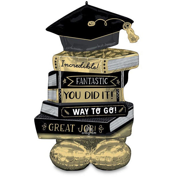 Burton and Burton HOLIDAY: GRADUATION 45" AIRLOONZ GRADUATION BOOKS FOIL BALLOON