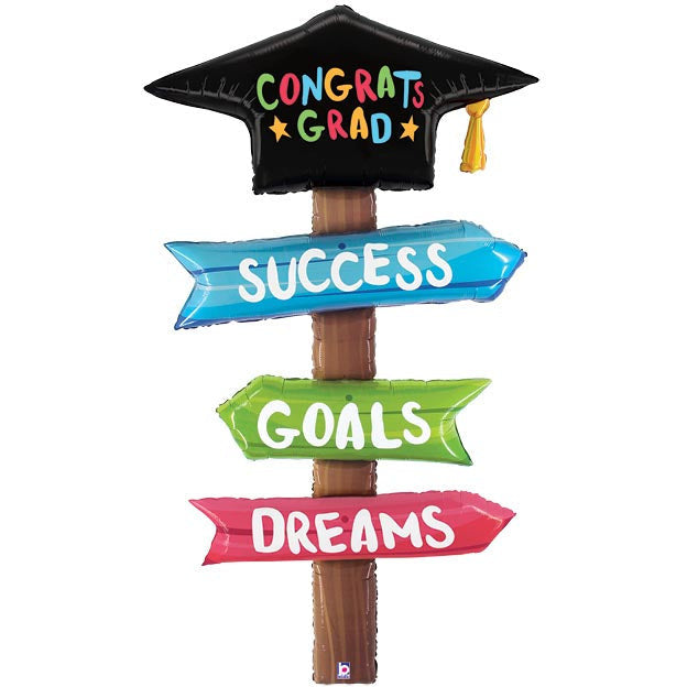 Burton and Burton HOLIDAY: GRADUATION 60" SPECIAL DELIVERY GRAD SIGNS FOIL BALLOON