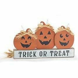 Burton and Burton HOLIDAY: HALLOWEEN Shelf Sitter Reversible Pumpkins &amp; Jack-o&#39;-Lantern