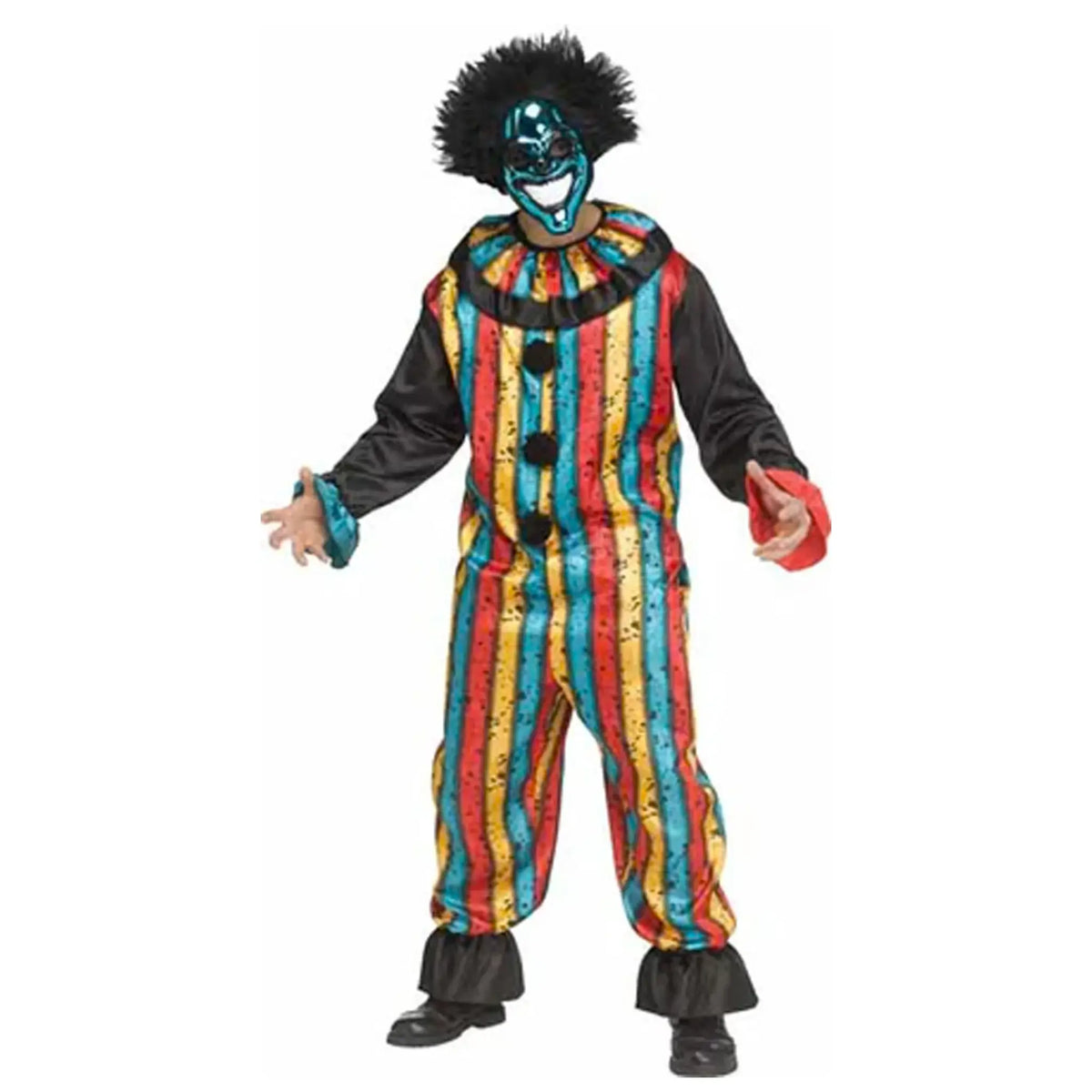 Mens Carney Chrome Clown Costume