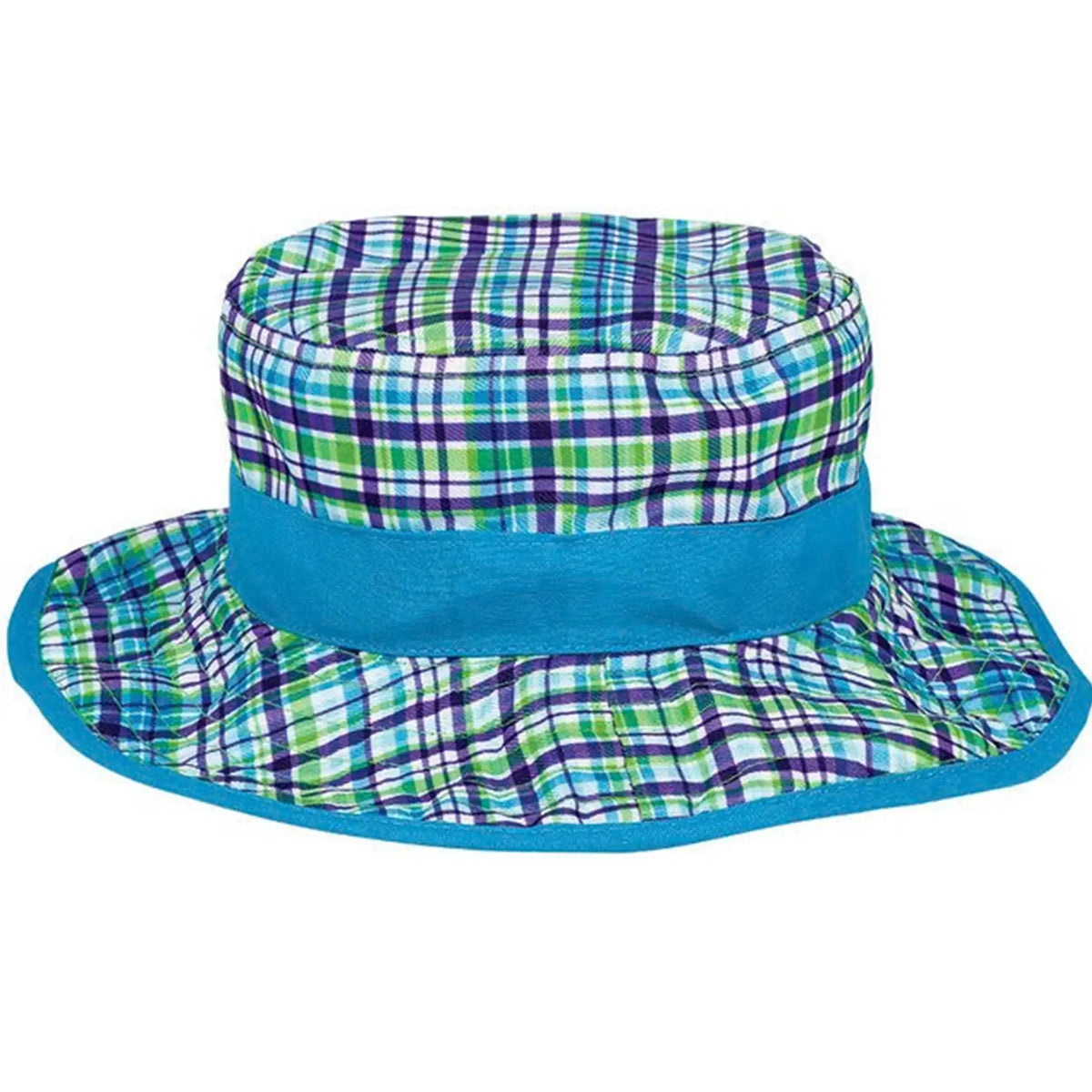 Child's Blue Plaid Bucket Hat