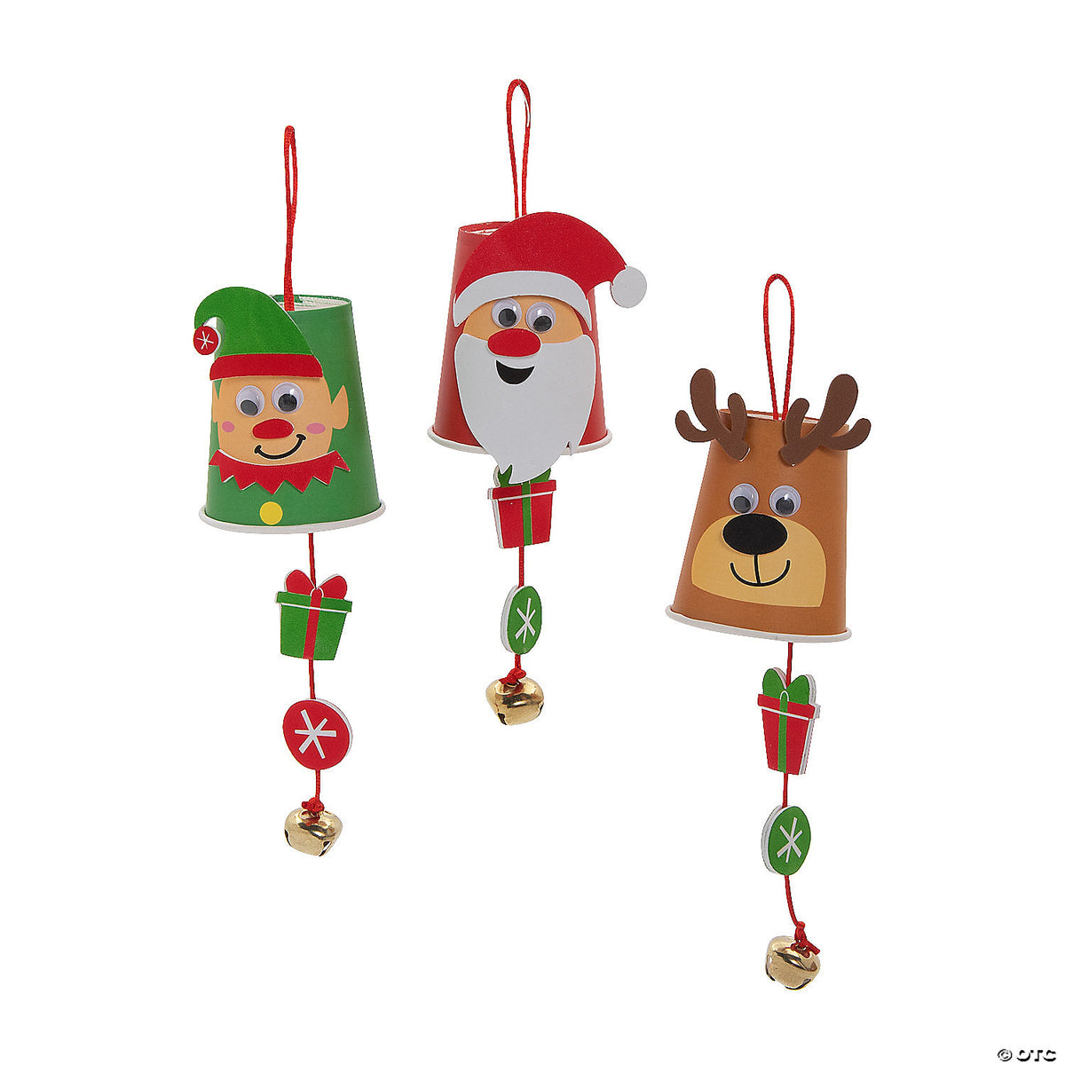 Christmas Character Cup with Hanging Bell Decoration Craft Kit