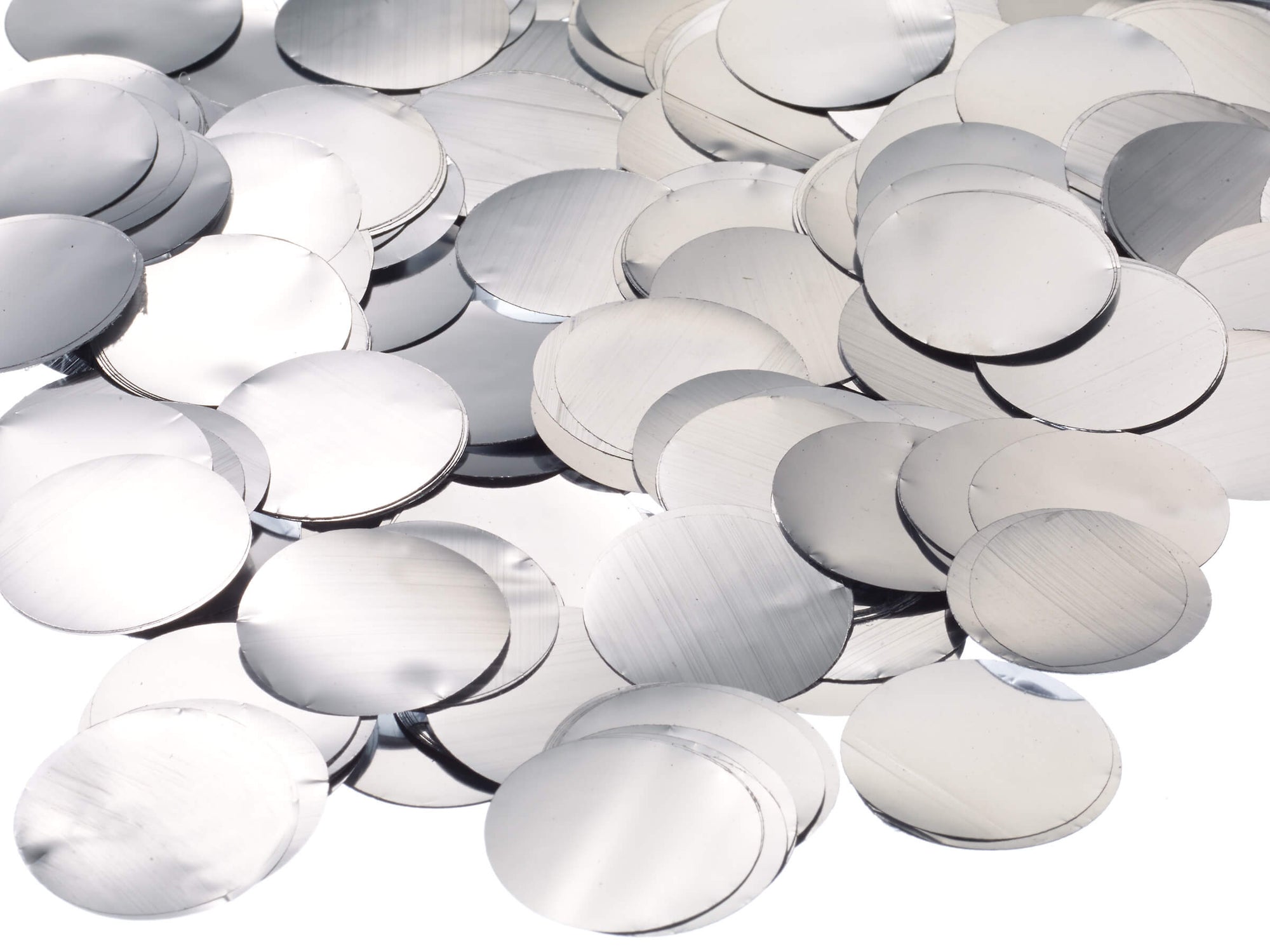 Confetti Bag-Metallic Dots-.8oz-Silver