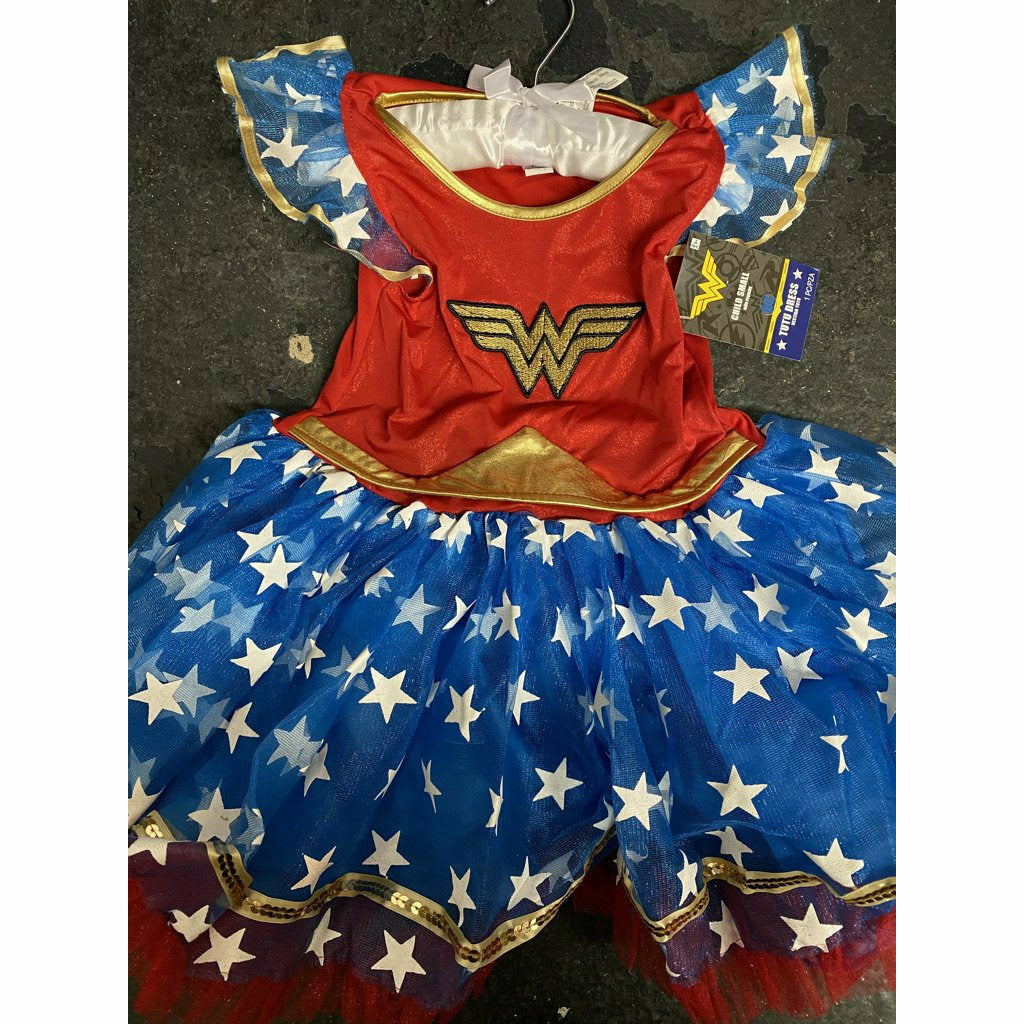 COSTUMES USA Child Small 4-6 Child Wonder Woman Tutu Dress