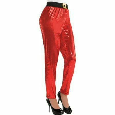 Elastic sequin pants - Women