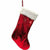Country Silk Red Sequin Christmas Stocking