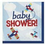 Creative Converting Baby Shower Airplanes Lunch Napkins 16ct