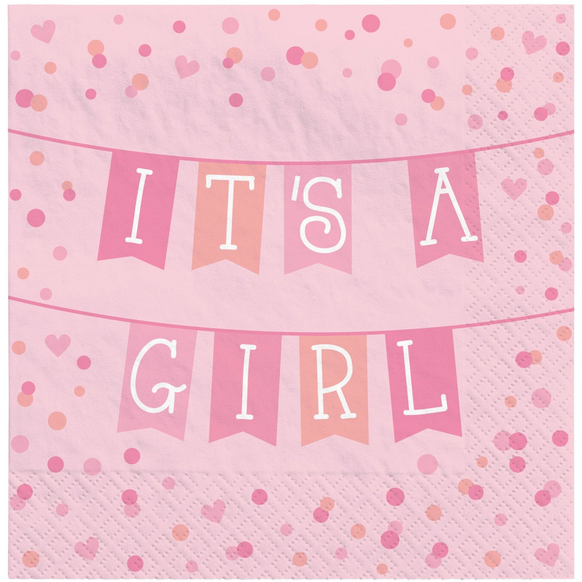 Creative Converting BABY SHOWER It's a Girl Lunch Napkins