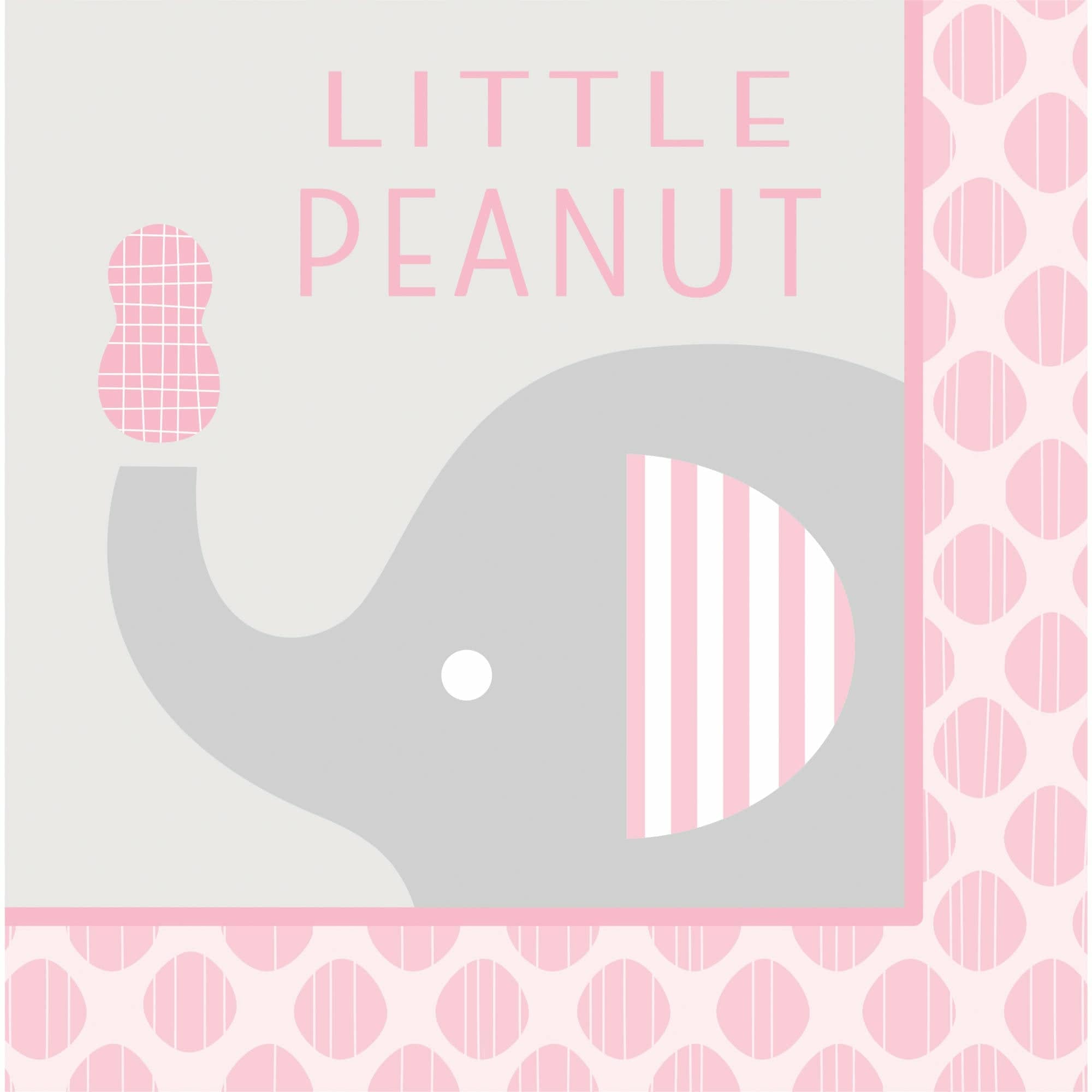Creative Converting BABY SHOWER Pink 'Little Peanut' Lunch Napkins