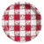 Creative Converting BASIC 9" Red Gingham Plates