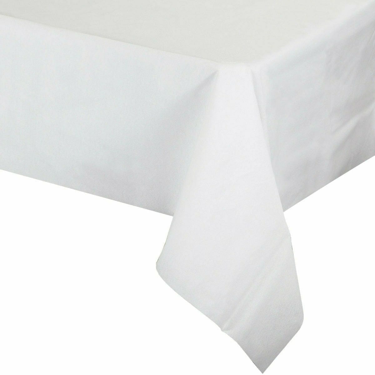 Creative Converting BASIC Airlaid Tissue White Tablecloth