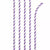 Creative Converting BASIC Amethyst Striped Paper Straws
