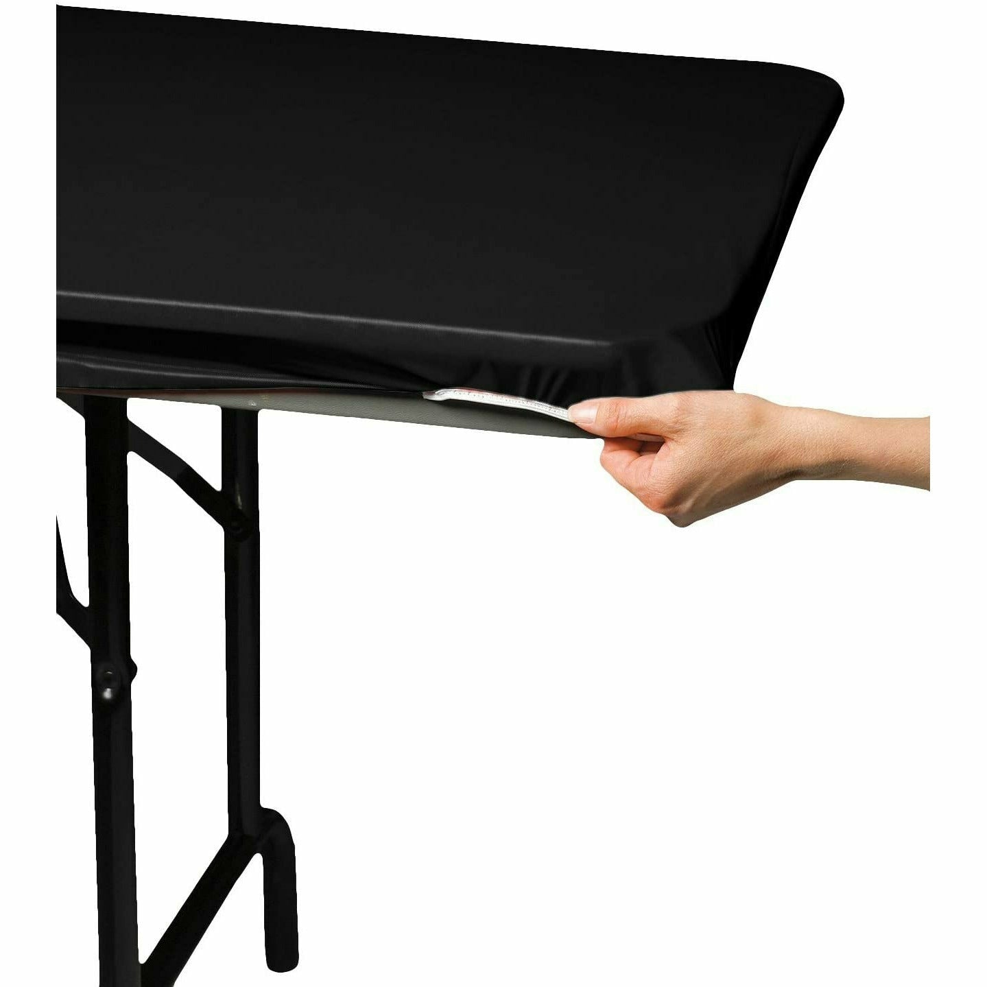 Creative Converting BASIC Black Tablecloth - 29 in